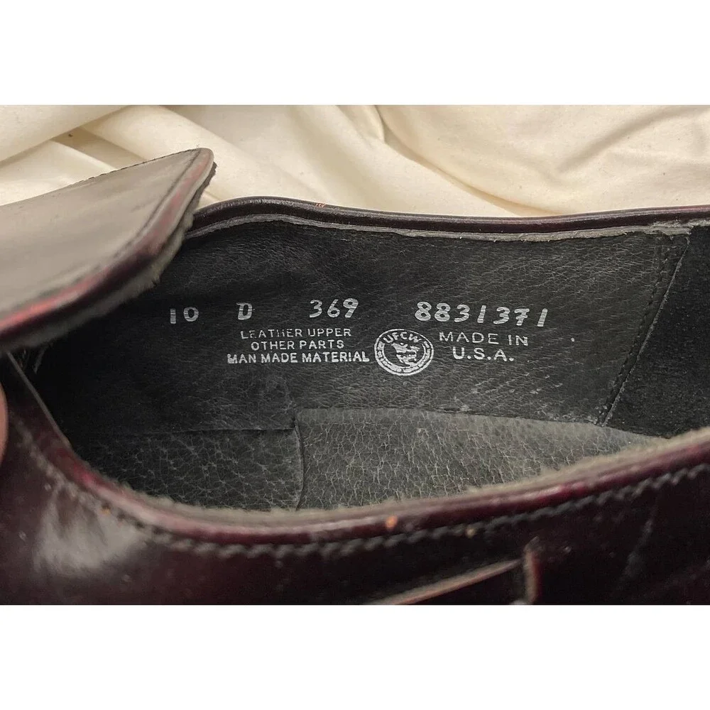 VTG O'SULLIVAN EXECUTIVE IMPERIAL  10D  OXFORD LEATHER WING TIP DRESS SHOES‎